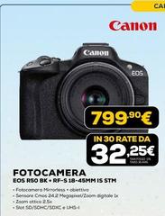 Canon - Fotocamera EOS R50 BK+ RF-S 18-45MM IS STM