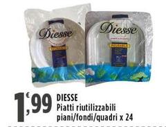 Diesse - Piatti Riutilizzabili Piani