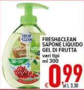 Fresh & Clean - Sapone Liquido Gel Di Frutta