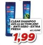 Clear - Shampoo Action 2in 1 Anti Sebo-extra Fresh