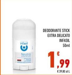 Infasil - Deodorante Stick Extra Delicato