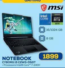Msi - Notebook Cyborg 15 C2WG-O52IT