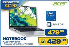 Acer - Notebook AL15-33P-3005T