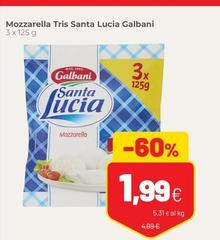 Galbani - Mozzarella Tris Santa Lucia