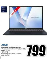 Asus - Notebook Vivobook 16 F1607