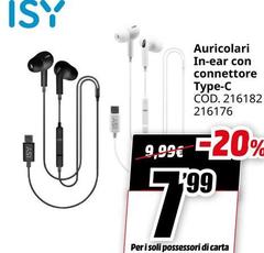 Auricolari In-ear Con Connettore Type-C