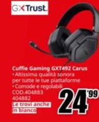 Trust - Cuffie Gaming Gxt492 Carus