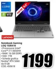 Lenovo - Notebook Gaming LOQ 15IRX10