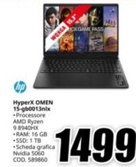 HP - Hyperx Omen 15-gb0013nix