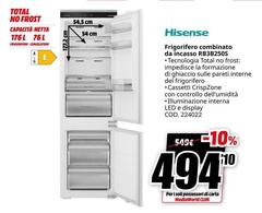 Hisense - Frigorifero Combinato Da Incasso Rb3825os