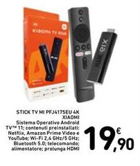 Xiaomi - Stick Tv Mi Pfj4175eu 4k