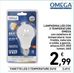 Omega - Lampadina Led Con 3 Temperature