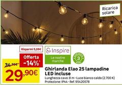 Inspire - Ghirlanda Elao 25 Lampadine Led Incluse