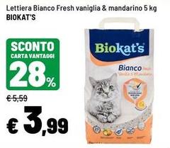 Fresh - Lettiera Bianco  Vaniglia & Mandarino