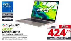 Acer - Aspire Lite 15 Notebook AL15-33P-305T