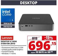 Lenovo - Desktop Ic Mini 01IRH10R 2RYD