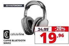 Cellularline - Cuffie Bluetooth MAXI2 