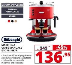 De Longhi - Macchina Caffè Manuale ECO311.BK/R
