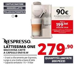 Nespresso - Lattissima One Macchina Caffè A Capsule EN510.W