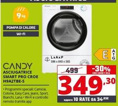 Candy - Asciugatrice Smart Pro CROE H9A2TBE-S 