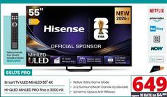 Hisense - 55U7S Pro Smart Tv Uled Miniled 55