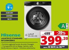 Hisense - Lavatrice Standard WF3S9043BW3 