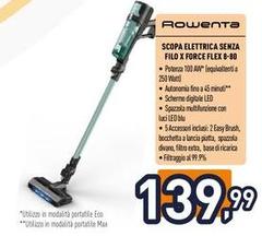 Rowenta - Scopa Elettrica Senza Filo X Force Flex 8-80
