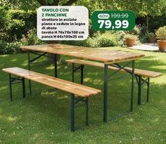 Tavolo Con 2 Panchine