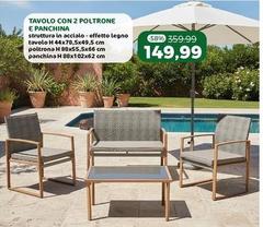 Tavolo Con 2 Poltrone E Panchina