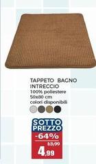 Tappeto Bagno Intreccio