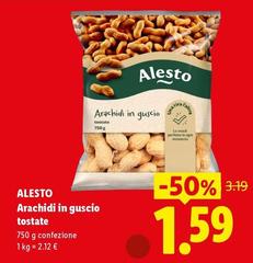 Alesto - Arachidi In Guscio Tostate