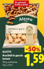 Alesto - Arachidi In Guscio Tostate