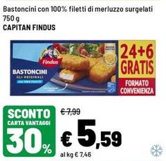 Findus - Bastoncini Con 100% Filetti Di Merluzzo Surgelati