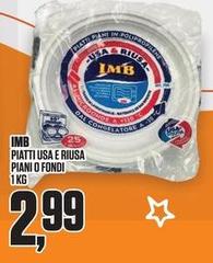 Imb - Piatti Usa E Riusa Piani O Fondi
