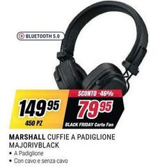 Marshall - Cuffie A Padiglione Majoriv Black