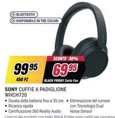 Sony - Cuffie A Padiglione WHCH720