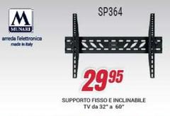 Munari - Supporto Fisso E Inclinabile Tv Da 32 A 60