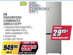 LG - Frigorifero Combinato GBBS312CPY