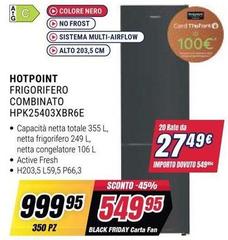 Hotpoint - Frigorifero Combinato HPK25403XBR6E