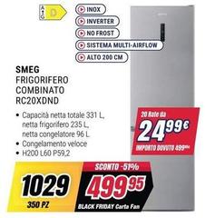 Smeg - Frigorifero Combinato RC20XDND