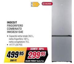 Indesit - Frigorifero Combinato Inks8261s4e