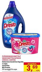 Bio Presto - Detersivo Lavatrice Liquido O Caps Assortito