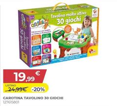 Lisciani - Carotina Tavolino 30 Giochi