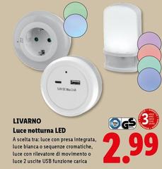 Livarno -  Luce Notturna LED