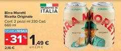Moretti - Birra Ricetta Originale