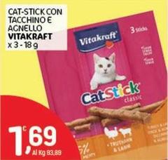 Vitakraft - Cat-Stick Con Tacchino E Agnello