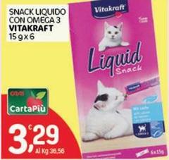 Vitakraft - Snack Liquido Con Omega 3