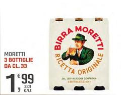 Moretti - 3 Bottiglie