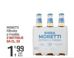 Moretti - Filtrata A Freddo 3 Bottiglie Da Cl 33