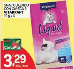 Vitakraft - Snack Liquido Con Omega 3
